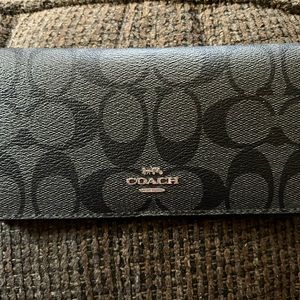 Coach pvc leather monogram wallet